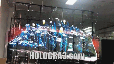 Europe Holographic Fan Displays | Holographic Displays EUROPE | Buy or rent  3D wall digital signage advertisement systems